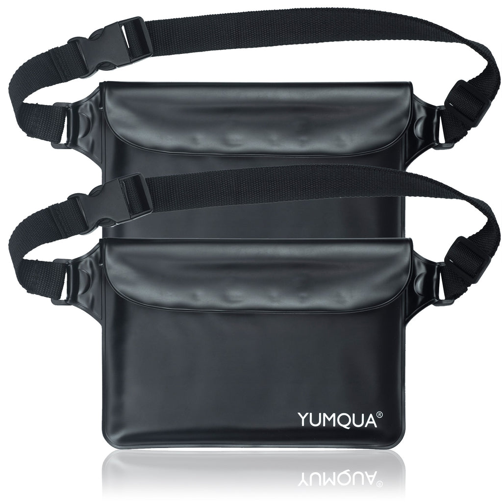 YUMQUA 2 Pack Waterproof Pouch with Adjustable Waist Strap