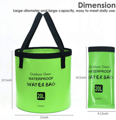 Thicken Portable Multifunctional Folding Bucket Outdoor Backpack Camping  Hiking Trip Fishing Wash Cleaning Tool Free Shipping - AliExpress